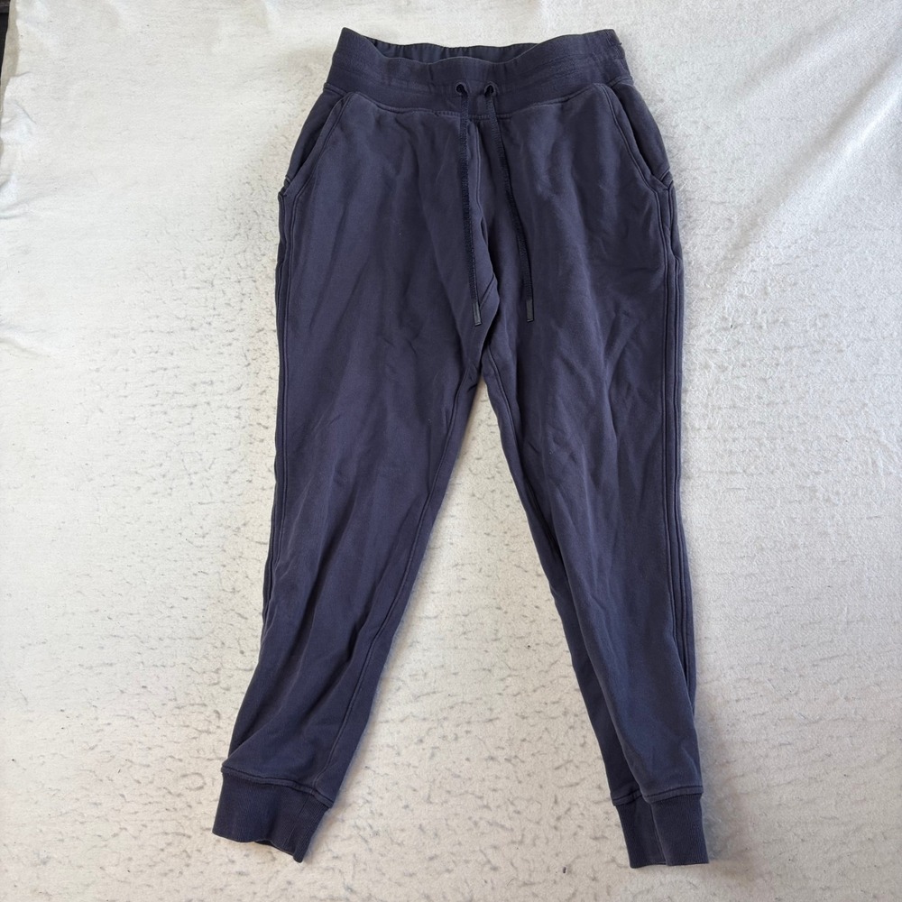 Lululemon Scuba Jogger Women Size 8 Navy Blue High Rise Sweatpants